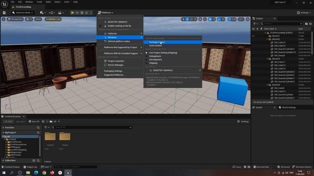Как создать exe.-файл своей игры в Unreal Engine 5 смотреть онлайн