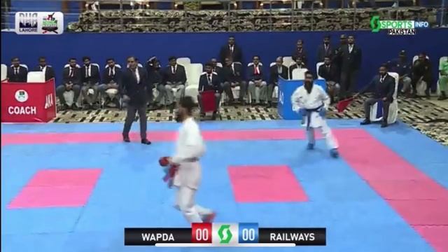 Wapda Red (aka) Vs Railways blue (ao) 60kg Male Kumite смотреть онлайн