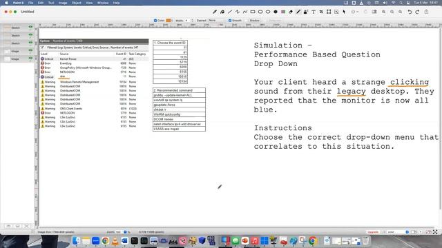 Event Viewer - Simulation - PBQ - Drop Down - CompTIA A+ 220 - 1102 смотреть онлайн