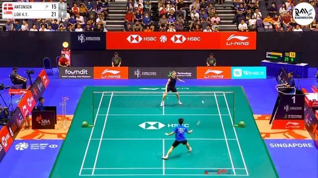 Ander Antonsen (DEN) vs Loh Kean Yew (SGP) | Singapore Badminton Open 2024 смотреть онлайн