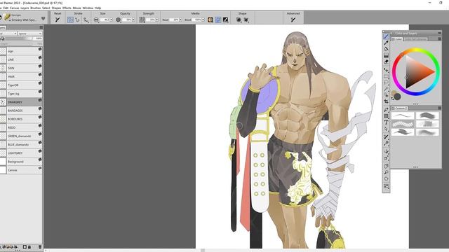 TOWU | Character process on Corel Painter смотреть онлайн