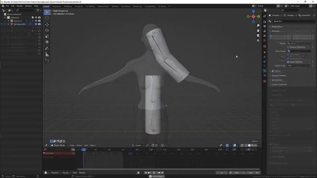 Spring bones collision | Blender tutorial смотреть онлайн
