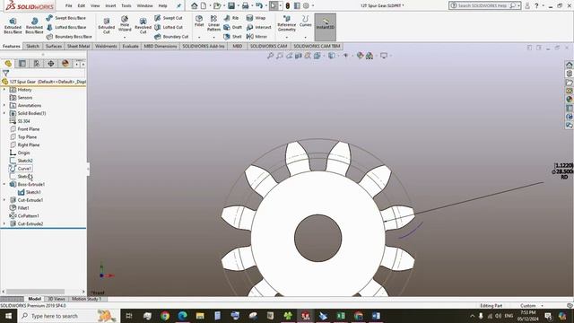 To make Spur Gear in Solidworks using Excel sheets (download Excel from given link) смотреть онлайн