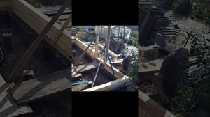 Пристрой 7×3 из бруса. #пена #первыевенцы #эксперимент