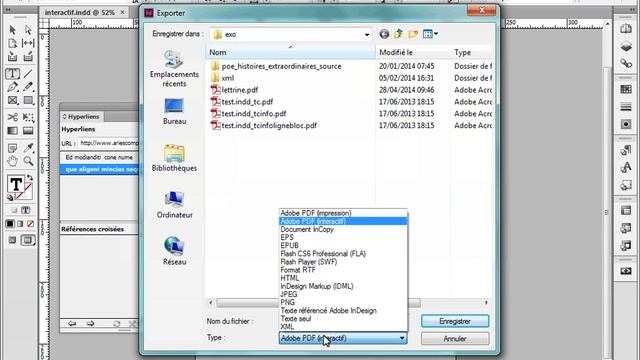 Inserer un hyperlien dans Indesign CS6 смотреть онлайн