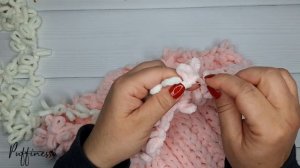 Как соединить две разные по цвету нити Alize Puffy Fine