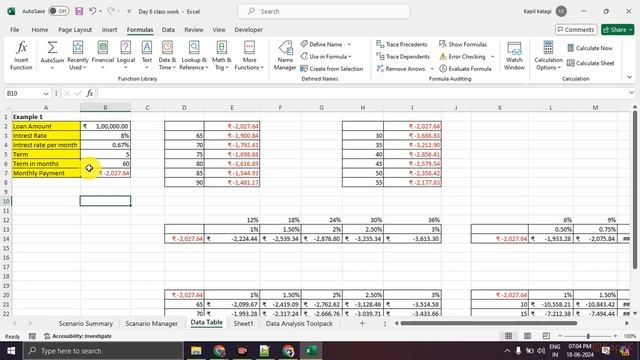 Excel Lecture 8 | Data Table, Data Analysis Tool pack and more | NMD Pvt Ltd. Data Analytics Course смотреть онлайн