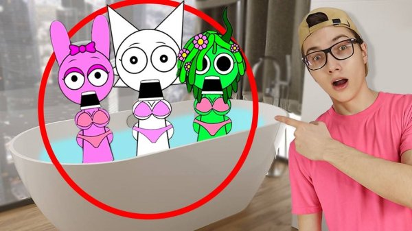 😳 Спрунки Бегают у меня Дома.. (sprunki анимации)