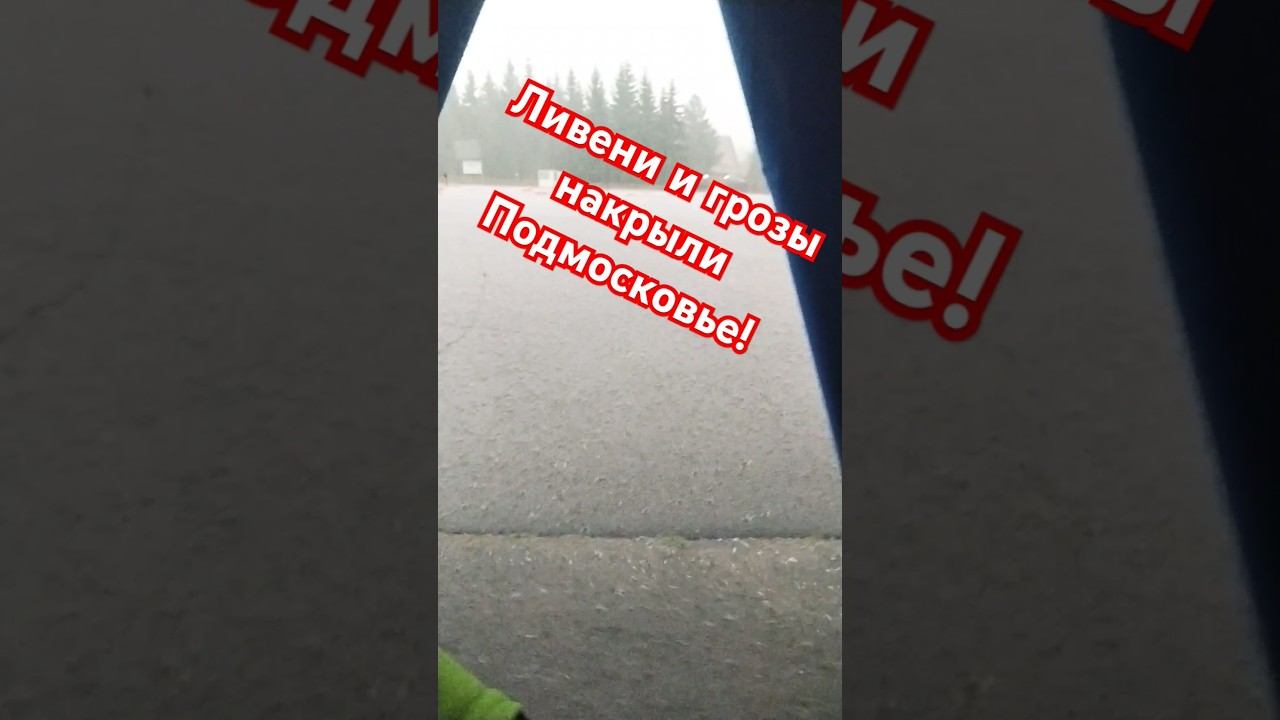 Ливень и гроза в Подмосковье! #ливень #гроза #катаклизмызадень #катаклизмы #ураган смотреть онлайн