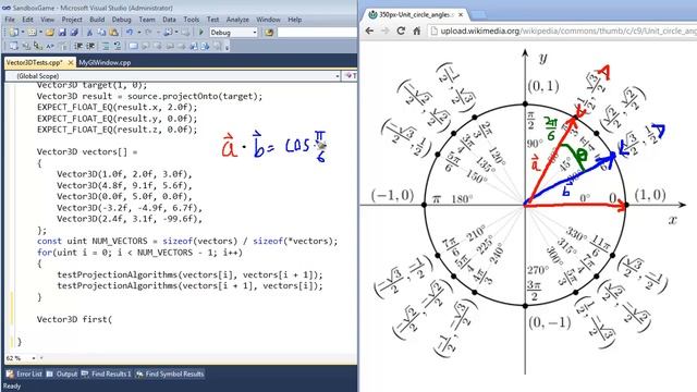 Unit Testing Vector Dot Product Using COS смотреть онлайн