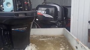 Запуск мотора Mercury 225 Optimax 2000