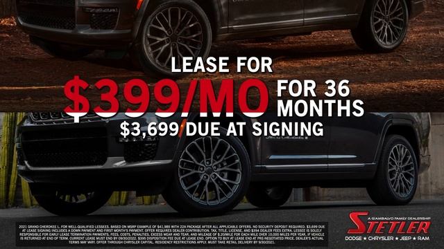 New 2021 Grand Cherokee L - Stetler DCJR - September 2021