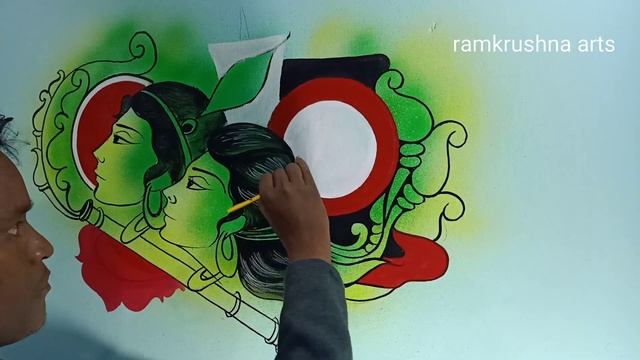 acrylic painting of a marriage art #9|| acrylic painting of weddings art || ramkrushna arts смотреть онлайн