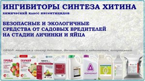 Ингибиторы синтеза хитина - безопасные и экологичные средства от вредителей на стадии яйца и личинки