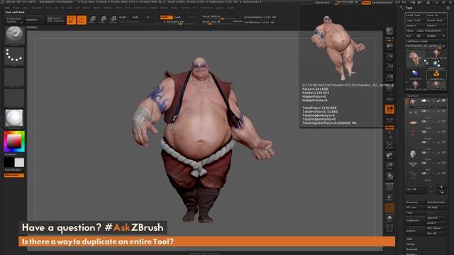 #AskZBrush: “Is there a way to duplicate an entire tool?” смотреть онлайн