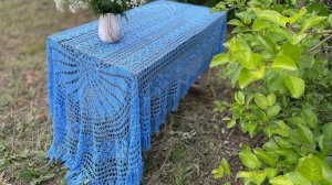 Как оформляю кисти к скатерти. Как дарю скатерть подруге.