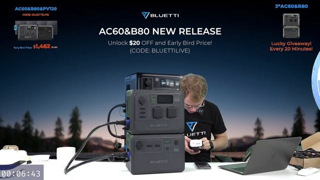 Live: Meet The New BLUETTI AC60 & B80 🔋 Big Giveaways, Big Discounts And Early Bird Pricing 🎁