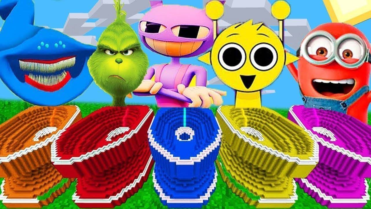 ВЫБЕРИ ПРАВИЛЬНЫЕ ИСПЫТАНИЯ В ТУАЛЕТАХ БАН БАН МИНЬОН ГРИНЧ В МАЙНКРАФТ смотреть онлайн