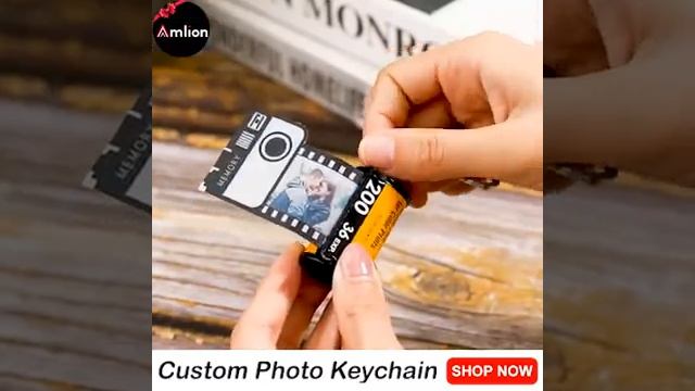 Personalized Photo Keychain Film Camera Roll Multiphoto Gift for Your Lover, Christmas gift ideas.