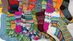 🔥МОЯ НОСОЧНАЯ КОРОБОЧКА🔥23 пары носков🔥(архив осень 2024)