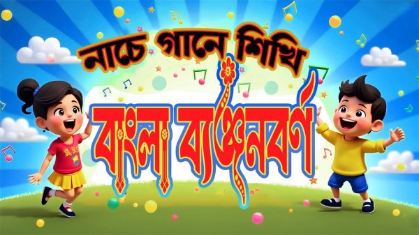 ৩D অ্যানিমেশনের মাধ্যমে বাংলা বর্ণমালা শেখো | মজার নাচ-গানে ব্যঞ্জনবর্ণ শিক্ষা | Kids Learning Video