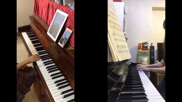 A Whole New World | Aladdin | Online Piano Duet | Quarantine | Stay Home смотреть онлайн