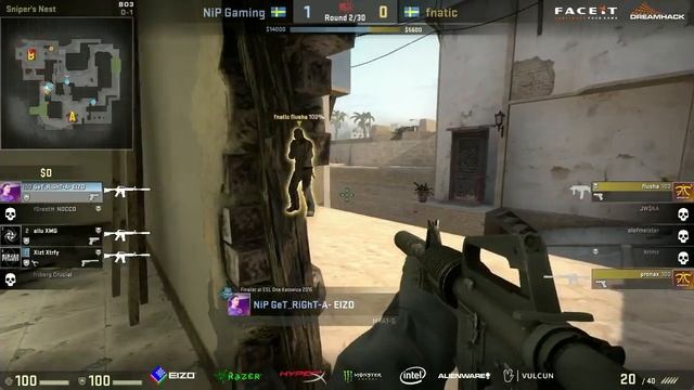 NIP getting ecod by fnatic by a fake out смотреть онлайн