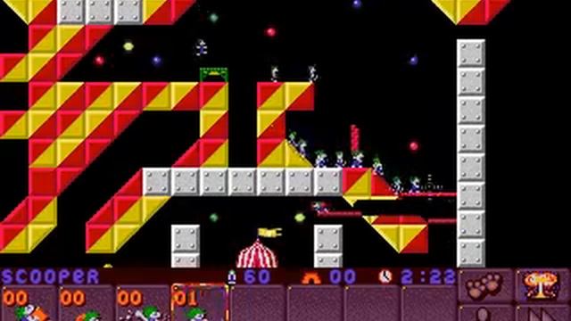 DOS Lemmings 2: The Tribes Circus 5 Big Top Time