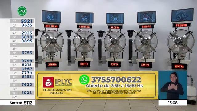 Sorteos 8112 Quiniela Matutina, y 3694 Poceada Misionera, 27 de Mayo del 2024. смотреть онлайн