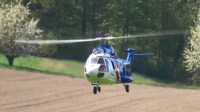 Amazing BRISTOW RC SUPER PUMA AS-332 Scale Turbien Model Helicopter смотреть онлайн