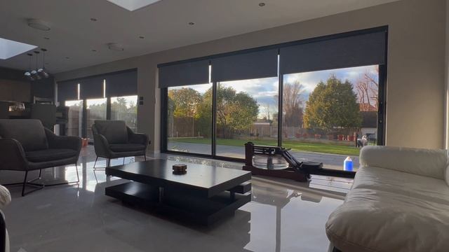 UK motorised blinds for sliding glass doors - Alexa & Remote Operated смотреть онлайн