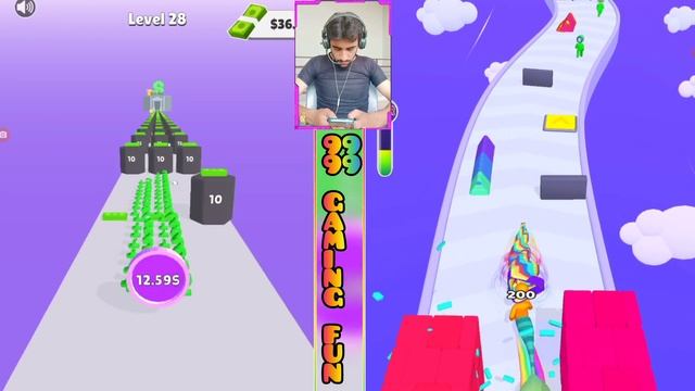 LAYER MAN 3D: RUN & COLLECT - ASMR Gameplay walkthrough mobile смотреть онлайн