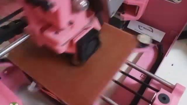 Pink Mini Tri-Spinner 3D print time lapse смотреть онлайн