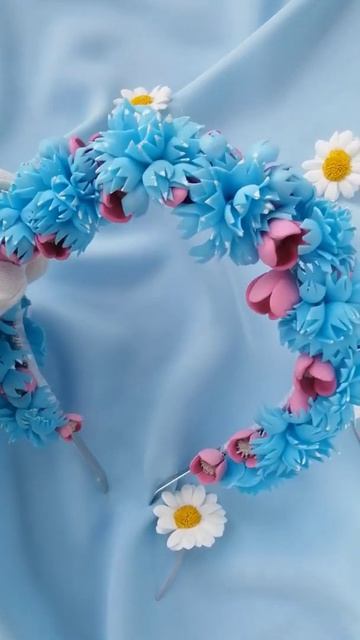 Цветочный обруч / Toddler Flower Crown / Floral Headband / Flower Headband / Girls Floral Crown