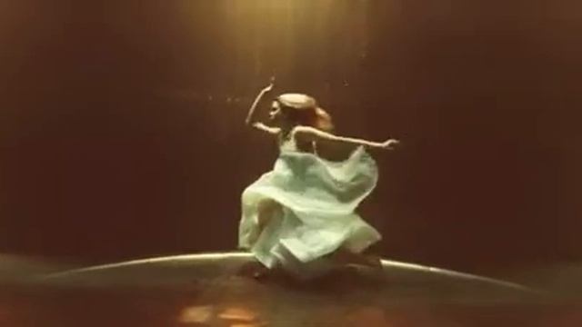 Freediving Show. Underwater Dance