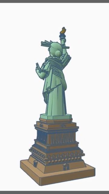 Tinkercad Designed Statue of Liberty смотреть онлайн