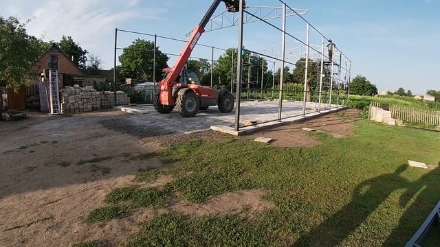 Будівництво ангара частина 5 Криша і стіни за 2 дня!!! смотреть онлайн