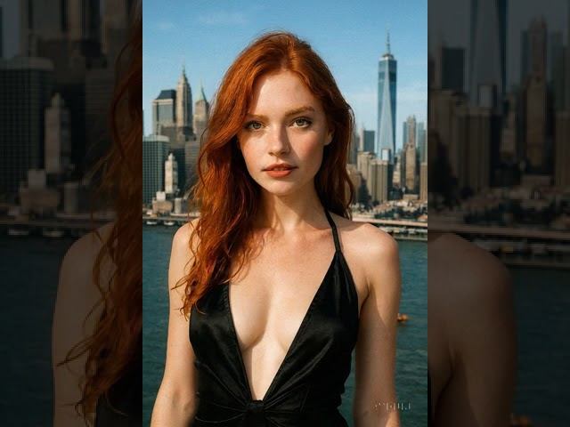 “Redhead Girl in NYC | Radiant Beauty with a Skyline View” смотреть онлайн