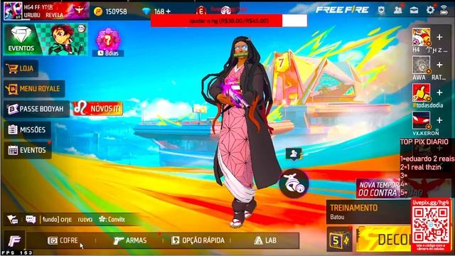 🔴FREE FIRE AO VIVO💜SALINHA COM INSCRITOS💜4X4 E 6X6 COM INSCRITOS💜SALA INFINITA💜#9k смотреть онлайн
