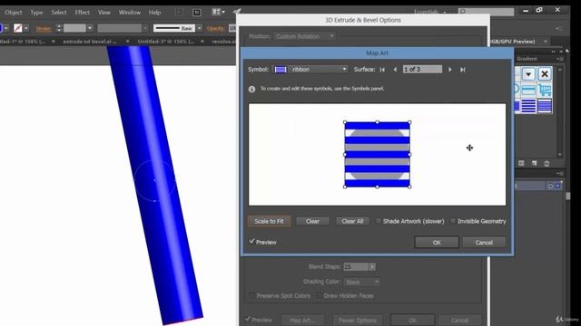 New project Ribbon 3D adobe illustrator смотреть онлайн