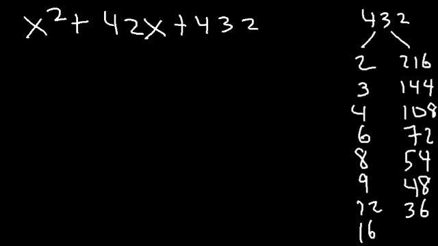 Factoring Trinomials With Large Numbers смотреть онлайн