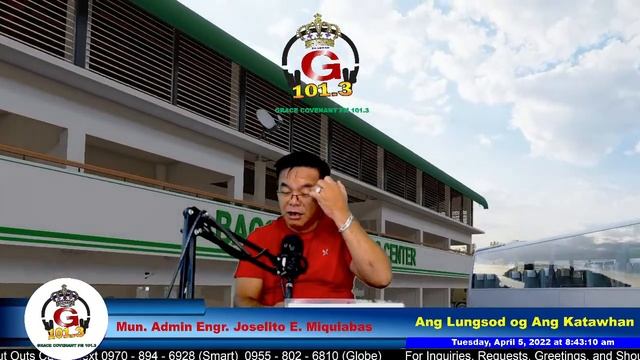 Mun. Admin Engr. Joselito Nonoy Miquiabas - Ang Lungsod Og Ang Katawhan  ( April 05, 2022 )