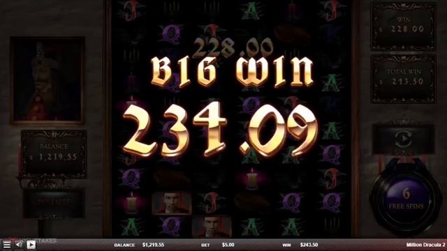 Million Dracula 2 | free spins by $5 | RED RAKE GAMING смотреть онлайн