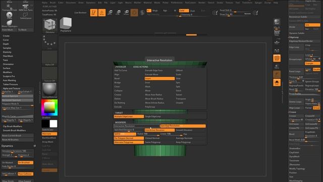 044 ZBrush 2021 MicroPoly Net Weave Demo смотреть онлайн
