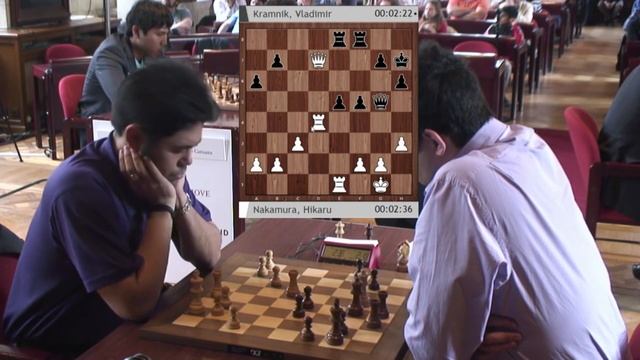 QUEEN'S PAWN GAME OPENING!!! HIKARU NAKAMURA VS VLADIMIR KRAMNIK - BLITZ CHESS 2016
