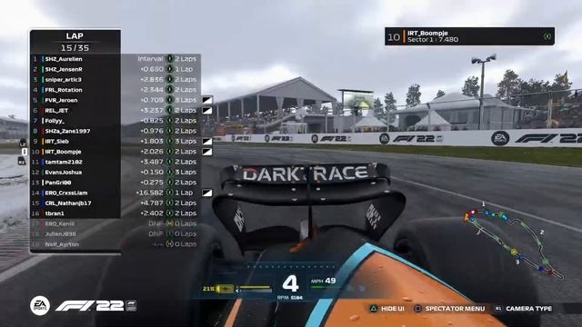 F1 22 - ERO PS F1 - S9 R6 - CANADIAN GP смотреть онлайн
