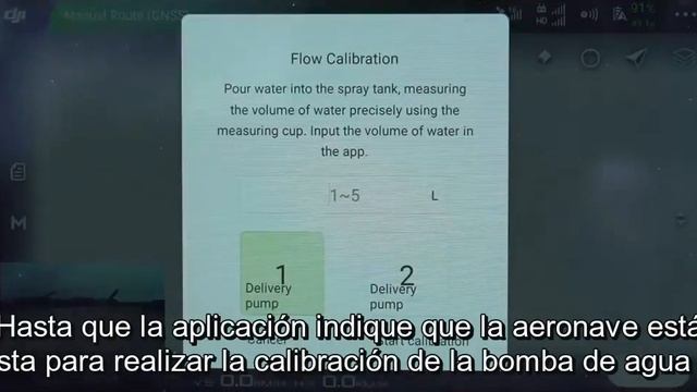 Agras MG 1P Como Calibrar El Sistema De Fumigación Del Dron (En Español)