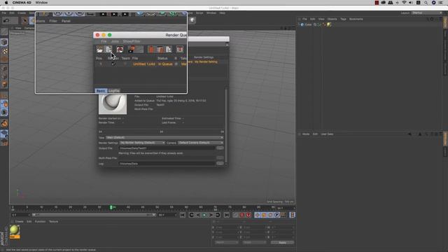Cinema 4D - 24.4 - menu Render - Render Queue (lên kế hoạch xuất video) смотреть онлайн