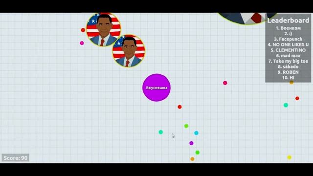 Agar.io учимся играть вместе с Lets Go Viktory смотреть онлайн