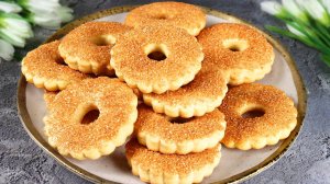 К чаю за минуты! Самое простое за копейки печенье на растительном масле! Выпечка